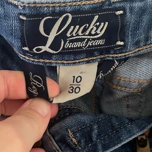 Lucky jeans.  Light denim size 10